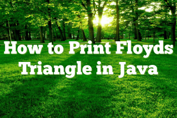 How to Print Floyds Triangle in Java